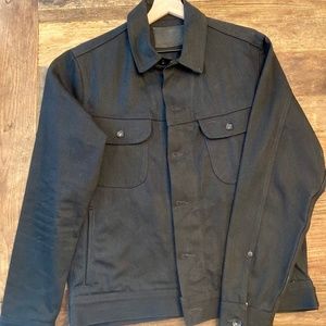 Taylor Stitch The Long Haul Denim Jacket in Yoshiwa Mills Black Selvage - L - 42